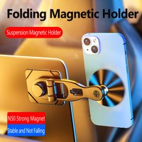 Magnetischer Auto-Handyhalter aus Metall, zusammenklappbarer Magnet, Handy-Ständer im Auto, GPS-Unterstützung für iPhone Xiaomi 720 ° Drehbare Halte