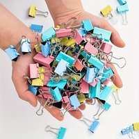 120pcs Binder Clips Paper Clips - Colorful Butterfly Clips for Office Home - Document Bill Exam Paper File Folder Clamps
