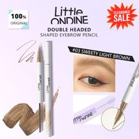 Little ONDINE DOUBLE HEADED SHAPED EYEBROW PENCIL 03 SWEETY LIGHT BROWN,Single-Ended,Effortless Outlining,Beginner-Friendly