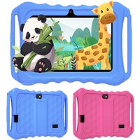 Android 13 Kids Tablet 7-inch,4-core CPU, 2.4G WiFi,2.0MP+5.0MP dual cameras 4GB RAM+64GB ROM,4000mAh Battery,