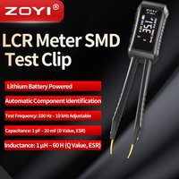 ZOYI ZT-MD1 Digital LCR Tweezer Meter, SMD Component Tester Clamp, High Accuracy for R/L/C Measurement