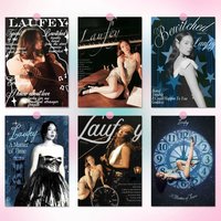 Singer Cute L-LaufeyS Modern Wall Art Poster Sticker For Living Room Bedroom Bar Home Decor Mural Painting Decoration