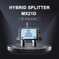 ZSAT/ANT Diplexer Cable and Satellite TV Combiner/Splitter MX21D DVB-S2 Terrestrial Digital Signal DVB-T2 ISDB-T ATSC DVB-C Sign