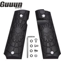 Guuun 1911 Grips G10 Full Size Government Commander Grip Skull Skeleton Texture