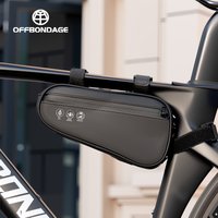OFFBONDAGE Bicycle Top Tube Bag MTB Road Front Frame Triangle Bag Waterproof Reflective Cycling Storage Gravel Bike Accessories