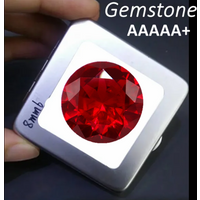 Luxury Unheated 7.50 Cts Natural Mined 11.0mm Sri-Lanka Garnet Ruby Pigeon Red Round Cut VVS Loose Gem For Jewelry DIY