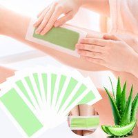 40Pcs Depilatory Cartine Hair Removal Wax Paper Cold Wax Strips Paper For Face Neck Arm Leg Body Beauty Tools
