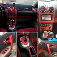 For Nissan Qashqai 2006-2015 J10 Interior Central Control Panel Door Handle Carbon Fiber Stickers Decals Car Styling Accessorie