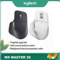 Logitech MX Master 3S Dual-mode Wireless Bluetooth Mouse Rechargeable Ergonomic for Office Design Video Editing Mac Laptop