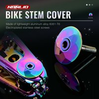 Nanlio 1-1/8' Portable Bicycle Headset Cover Bicycle Cap Bar Headphone Top Cover with Screws for 28.6mm Fork Head Tube
