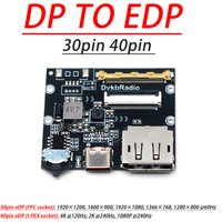 2K/4K eDP Driver Board for Portable LCD Screen 30pin/40pin Signal Converter, DP to eDP Projection displays Laptop Monitor Repair