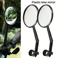 2pcsUniversal Handlebar Rearview Mirror, Adjustable Degrees Rotate Bike Rear View Mirror For Mountain Road Bikes Cycling Bicycle