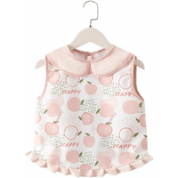 Short Sleeved Children's Sleeveless Apron Soft Waterproof Baby Feeding Bib Lightweight Infant Use Baby's Meal Bib Newborn Use