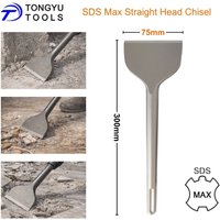 SDS Max 3"x12" Tile Chisel Bit 75x300mm Straight Head Scaling Chisel for Thinset Removal