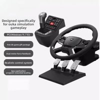 Truck Simulator Steering Wheel Controller Kit for PC Truck Game Emulator