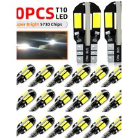 Super Bright 20PCS W5W T10 LED Bulbs Canbus for Car Turn Signal Reading Brake Trunk Hood Width Clearance Lights