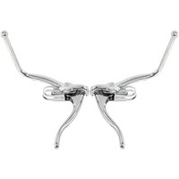 1 Pair Durable 22.2mm Diameter Bicycle Brake Handle Lightweight Aluminum Alloy Brake Levers Silver Bike Brake Lever Road Bike