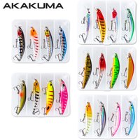 4pcs/Box Casting Lure Sinking Minnow 6.7cm/7cm Bass Fishing Lure 3D Eyes Crankbait SwimBait Laser Plastic Hard Artificial Bait.
