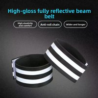 2pcs Cycling Reflective Leggings with Bicycle Straps Leggings Leggings Leggings Leggings Closed Roll Leggings Cycling Equipment
