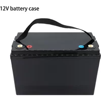 12V Solar Cells Storage Boxes 50Ah 60Ah 80Ah 90Ah 105Ah 120Ah Lifepo4 Battery Plastic Storage Case Diy Yacht RV Battery Case
