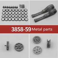 Henglong 3858/3859 1/16 German No. 4 Accessory Metal Track Road Wheel Alloy Tank Chain Drive Induction Upgrade Part