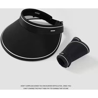 AliExpress NONE Sun Visor Hat for Women Shopping UV Protection Cycling Wide Brim Foldable Travel Slimming Face Beach Hiking Park Empty Top Cap