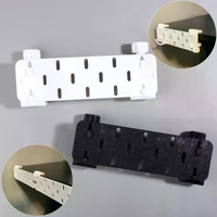 Table Side Perforated Pegboard No Drill Desk Edge Organizer With Hooks For Office Desk Storage And Accessory Hanging