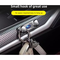 Zinc Alloy Car Interior Organizer Hooks Hanging Storage for Subaru Forester Outback Crosstrek Impreza WRX BRZ Ascent