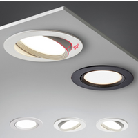 High-performance Embedded LED Downlight Angle Adjustable 5W7W9W12W15W20W COB Anti-Glare Dimmable Ceiling Light Spotlights CRI>92