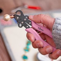 1 Pack Pink Metal Wire Looping Pliers -1.5mm/2.25mm/3mm, DIY Jewelry Making, Earring Studs, Copper Wire Bending Tool