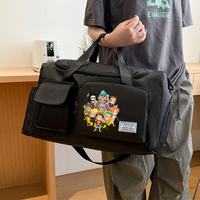 One Piece Gym Bag Men Large Capacity Watertight Trip Excursion Packet Boys Luffy Zoro Anime Figure Casual Tote Shoulder Bag Gift