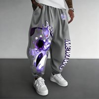 Pokémon Anime Sweetpants 2025, Herren und Damen, Herbst/Winter, neue Mewtwo, bedruckt, Harajuku, große, trendige, lockere, lässige Sporthose