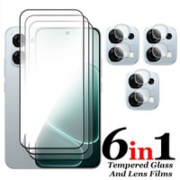6in1 For OPPO A6 Pro Glass For OPPO A6 Pro 4G 5G Tempered Glass 2.5D Full Cover Glue Screen Protector For OPPO A6 Pro Lens Film