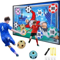 Fun Football Toys Soccer Game Mat Indoor Outdoor Training Game Mat Sports Fabric Football Toy Set Multiplayer Competitive Gift