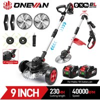 4000W Brushless Electric Lawn Mower 40000RPM 9 InchCordless Garden Grass Cutter 45° Trimmer Power Tool For Makita Battery Pin