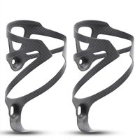 HUALONG 3K Carbon Fiber Bicycle Water Bottle Cage Road MTB Gravel Bike Water Bottle Holder Cages, Matte Black, Weight (16±2g) image 4