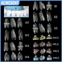 5Pcs Dental Transparent Clear Matrix Anterior Posterior Restoration BT Bow Matrices Contoured Fit BioClear Black Triangle