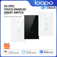 Loopo Tuya US-Standard Smart Switch Touch Wi-Fi Bluetooth Compatible Voice Control with Google Assistant And Alexa