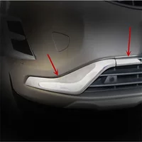 WELKINRY For Volvo XC60 AU 1st Generation 2014-2017 ABS Chrome Front Car Head Face Bumper Grille Tail Rear Fog Lamp Light Trim