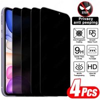 4pcs Anti-Spy Privacy Tempered Glass Screen Protector For iPhone 11 12 13 14 15 16 17 Pro Max 14 15 16 Plus 16e Air Glass Film