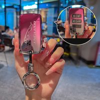 TPU Smart Car Key Protector Case Cover For Land Rover Range Rover Sport Velar Evoque Freelander Discovery Jaguar XJ XJL Keychain