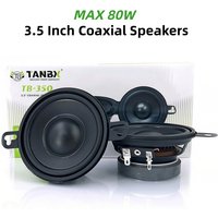 Car Speakers 1 Pair 3.5 Inch Coaxial Full Range Speakers MAX 80W Sound System Tweeters Car Audio Car Accessories Subwoofer