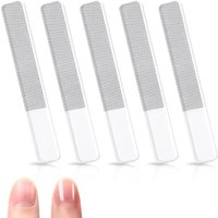 1/8Pcs Glass Nail Shiner Upgrade Glass Nail File for Natural Nails Nano Nail Buffers Crystal Shine Polisher, Professional Manic