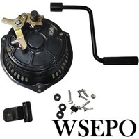 Metal Cover Hand Rotate (Pull-Free) Starter Kit Fits 188F 190F 192F GX390 GX420 Clone 13HP 15HP 16HP 18HP Gas Engine