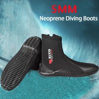 5MM Neoprene Diving Boots Men Water Shoes Vulcanization Quick-drying Warm Fins Spearfishing Shoes Anti-slip Adult Diving Boots