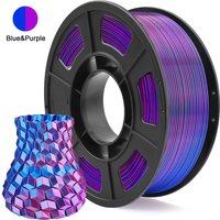 PLA Filament 1.75mm Dual Color Blue Purple, 3D Printer Filament , 250g Spool(0.55lbs) Fits for Most FDM 3D Printers