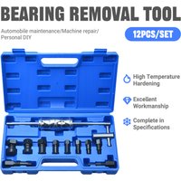 Slide Hammer Bearing Removal Tool 12Pcs/set Internal Extractor for Car Maintenance Blind Hole Bearing Extraction 8-32MM Range