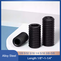 12.9 Grade Alloy Steel Cup Point Set Screws, Headless Inch Grub Screws, UNC Drive Stop Screws 1/8 5/32 3/16 1/4 5/16 3/8 1/2 5/8