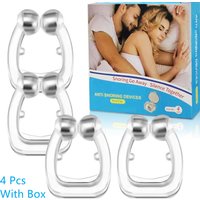 Silicone Nose Clip Anti Snoring Device Magnetic Sleep Tray With Case For Quiet Night Sleep Snore Stopper Men Women Hot