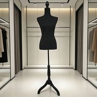 Half Body Mannequin Dress Form, Clothing Store Display Stand for Women's Dress, Adjustable Showcase Model, Retail Shop Decor